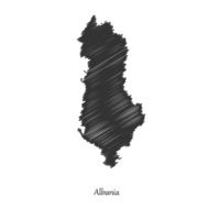 Albania map icon for your design