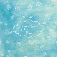 blue white triangle and circle geometric seamless vintage s