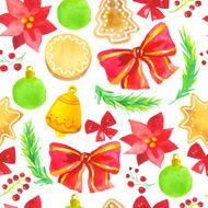 Vector Illustration with original watercolor background N16