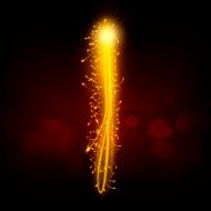 3d sparkler firework letter I N2