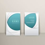 business card with elegant arc design
