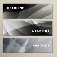 Set gray and white abstract bright pictures N2