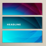 Set abstract bright picture pink purple blue N2