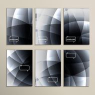 Set gray and white abstract bright pictures N3
