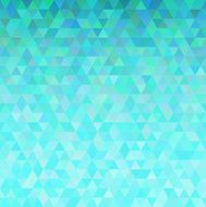 Turquoise abstract triangles background N2