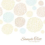 Vector blue brown abstract seaweed texture horizontal border card template