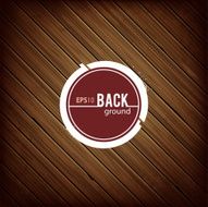 Circle banner on dark wood background