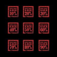 one day sale red