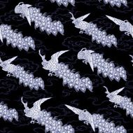 Japanese peacock pattern