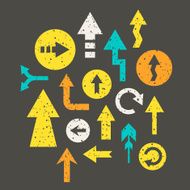 modern colorful arrows collection