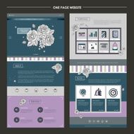 graceful one page website design template N3