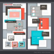 technology style one page website design template