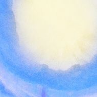 Abstract yellow blue painted watercolor splash stain background