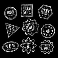 one day sale label WHITE