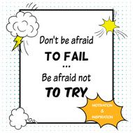 Inspirational and motivational quote is drawn in a comic style N3