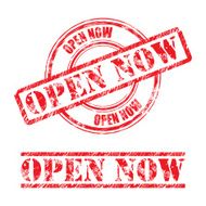 Rubber stamp design OPEN NOW