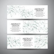 Vector banners set with abstract technology N2