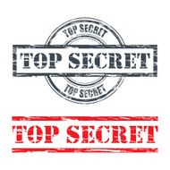 Rubber stamp design TOP SECRET