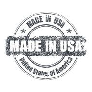 Rubber stamp design MADE IN USA