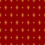 Classical seamless pattern with rhombus Vector illustration