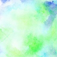 Abstract colorful painted watercolor splash and stain