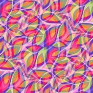 Beautiful decorative tile leafs in cheerful soft colors N2