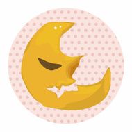 Halloween moon theme elements N4