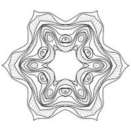Decorative ornamental pattern background N20