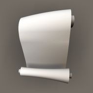 white paper scrolls rolls of paper