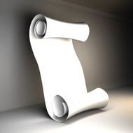 white paper scrolls rolls of paper N5
