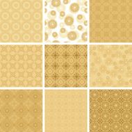 set of various beige geometric pattern for decorations