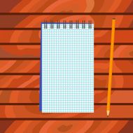 Notebook with a pencil N2