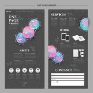 modern one page website design