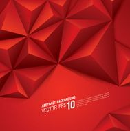 Red vector geometric background