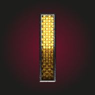 i vector golden and silver letter