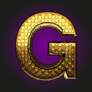 g vector golden letter