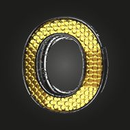 o vector golden and silver letter N2