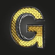 g vector golden and silver letter N2