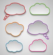 Pointers like colored clouds template