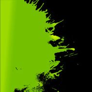 Vector green paint left oriented splash