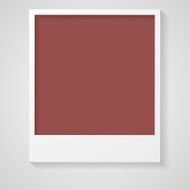 Trendy color marsala 2015 Polaroid frame N2
