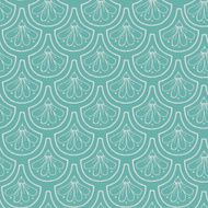 Sea color tile with ornamental scales