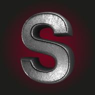 s metal letter