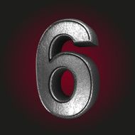 6 metal letter