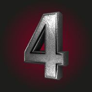 4 metal letter