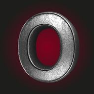 o metal letter