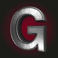 g metal letter