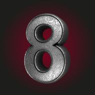 8 metal letter