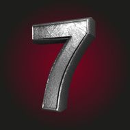 7 metal letter