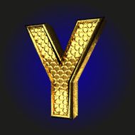 y golden letter